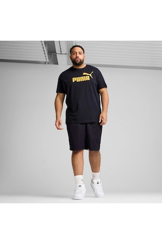 Puma Ess No. 1 Logo Tee Erkek Regular Fit Baskılı T-shirt 68253316 SIYAH
