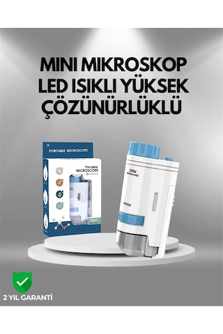 Buğz Abs Gövdeli Öğrenci Ve Hobi Mikroskobu Mavi Renk