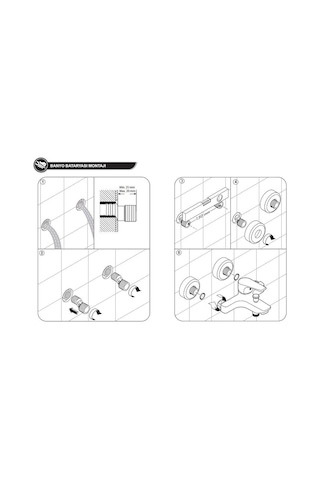 Tema Cosmo Q40 Banyo Bataryası 61031 Krom