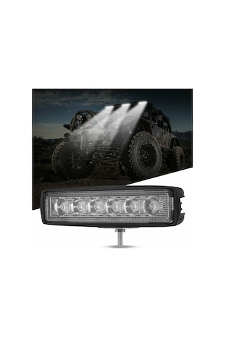 Off Road 6 İnç 18w 6 Led Plastik Kasa Mini Led Bar Oto Gündüz Led