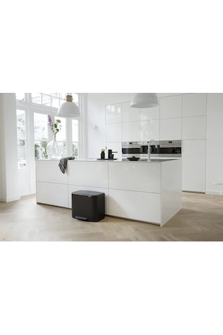 Brabantia Pedallı Çöp Kovası 3 X 11 Lt Mat Siyah Bra121104 Siyah