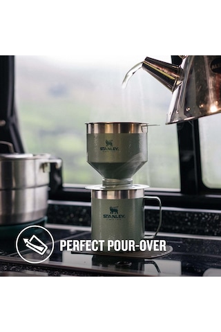 Stanley Pour Over Paslanmaz Çelik Kahve Demleyici, Yeşil Hammert