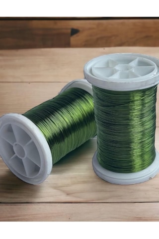 Gürbüz Filografi 0.30 Mm 100gr- 150m Yeşil Renkli Bakır Filografi Teli