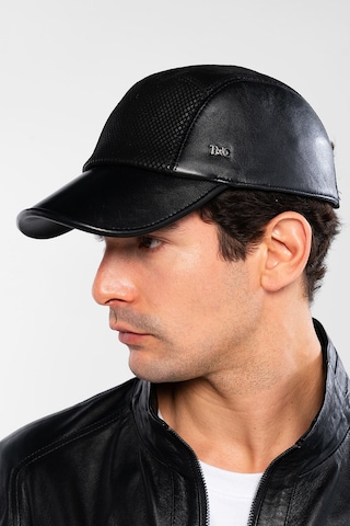 Tamer Tanca Erkek Hakiki Deri Siyah Beyzbol Şapka 524 1138 Spk Sk24-25 Sıyah Dr/bsk Siyah