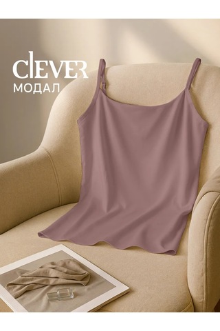 Clever Wear Modaya Uygun Askılı Temel Atlet 149944068 Kahve