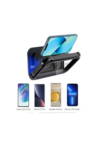 Reedark Banyo Su Geçirmez Telefon Kutusu: Dairesel Çevirilebilir, Uzatılabilir, Delik Açmayan Duvar Tutucu - Akvaryum Beyazı