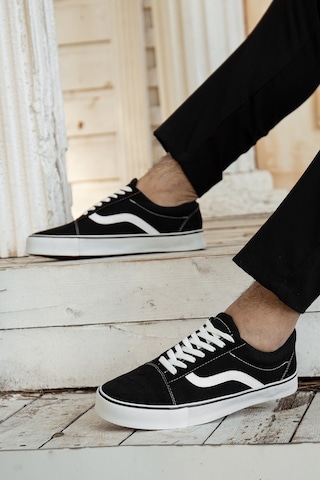 Daxtors Garantili Wanso Günlük Ortopedik Erkek Sneaker Spor Ayakkabı Siyah
