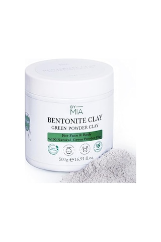 Yüz Ve Vücut Bentonit Kili%100 Natural Doğal Yeşil Toz Kil 500 Gr Açık Bej