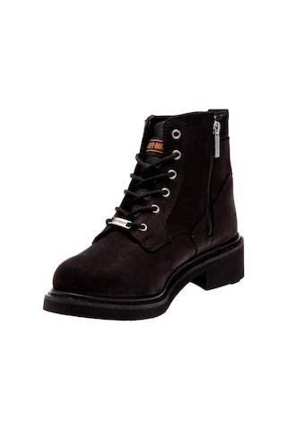 Harley Davidson Jim Black Nubuk Kadın Bot Siyah