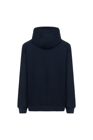 Mysport My Sport 5017 Erkek Yumuşacık Kapüşonlu Organik Pamuk Kanguru Cepli Regular Lacivert Sweatshirt Lacivert