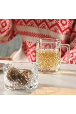 Paşabahçe Timeless Kupa Çerez Takımı- 4 Fincan & 4 Çerezlik