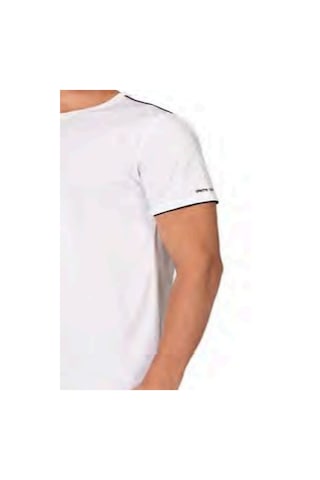 Pierre Cardin 6122 Erkek Kısa Kollu Bisiklet Yaka Pijama Takımı-beyaz