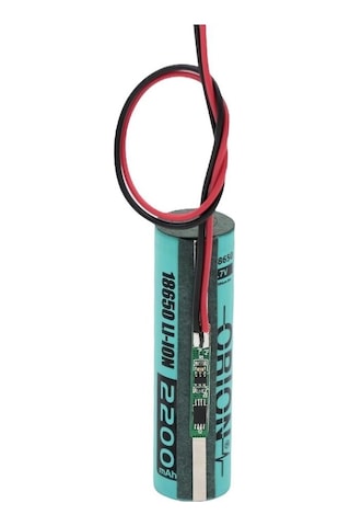 Orion 18650/22 1S 1P BMS-A108 3.7 V 2200 mAh Bms Devreli Şarjlı Pil