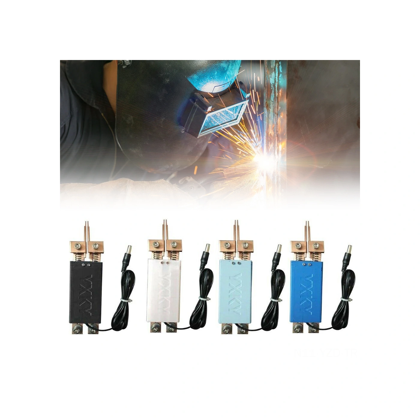 Yuntech01 El Tutulu Otomatik Tetikli Metal Nokta Kaynak Kalemi - Mavi Renkli, El Verici Nokta Kaynak Aleti