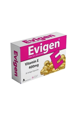 Evigen Vitamin E 400 Mg 30 Yumuşak Kapsül