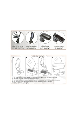 Fiat 500 Araca Özel Kol Dayama Kolçak 2015+ Uyumlu