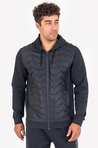 Lescon Siyah Erkek Fermuarlı Kapüşonlu Sweatshirt 23n-1154 Çok Renkli