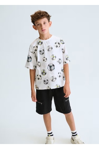 Mayoral Erkek Çocuk T-shirt 6038 Beyaz