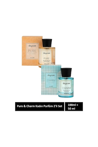 Pure & Charm 2'li Set Kadın Edp Parfüm 100ml + 50ml Çiçeksi