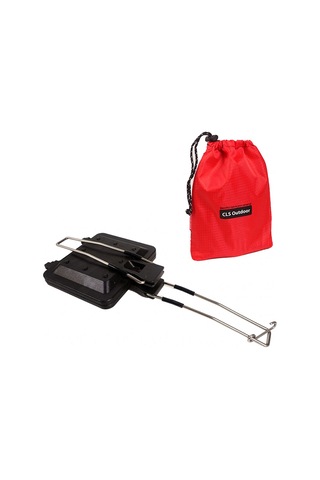 Açık Katlanır Kolu Muffin Sandviç Fırın Tepsisi Çok Y28609 Siyah