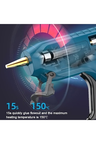 Dancemonkey Profesyonel Kablosuz Sıcak Tutkal Makinesi Ev Kullanımı, Us Silikon Tabancası