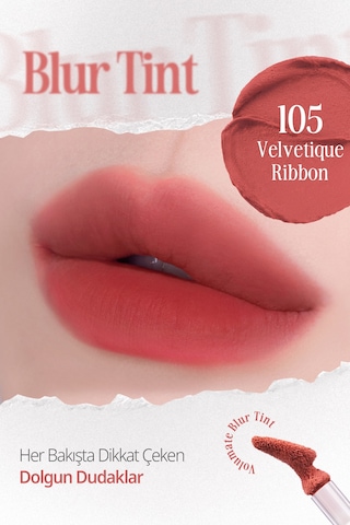Clio Blur Efekti Veren Kadife Bitişli Dolgunlaştırıcı Tint Clıo Volumate Blur Tint 105 Velvetique Ribbon