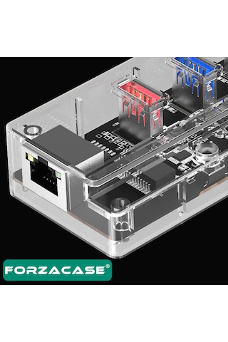 Type-c To 4 Port Usb Çoğaltıcı 1 Port Ethernet Hub Adaptör Fc829