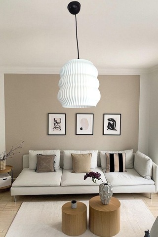 Orbit Beyaz Avize - Antre Hol Salon Mutfak Oturma Odası Çocuk Oda Beyaz - Bal