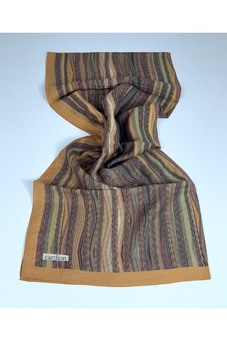 Cardion Pamuk İpek Şal - 70 X 180 - 06303 Hardal