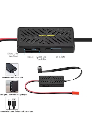 Mini Güvenlik Wifi Kamera Uzaktan İzleme-ses Dinleme-hafıza Kart