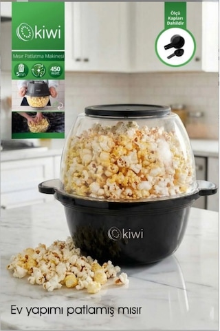 Kiwi KPM-7407 500 W Mısır Patlatma Makinesi