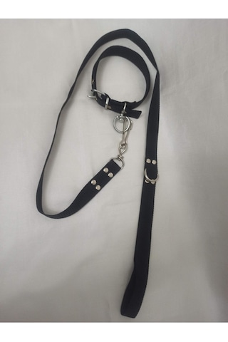 Köpek Tasması Gezdirme Ipi Takım Siyah