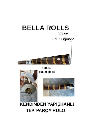 120cmx300cm Tek Parça Yapışkanlı Rulo Gold Çizgili Eskitme Parlak Duvar Paneli Kağıdı Pendik Qm0140