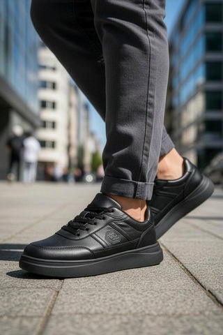 Daxtors D07003 Günlük Ortopedik Erkek Sneaker Spor Ayakkabı Siyah