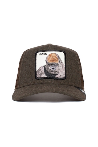 Goorin Bros. Boss Energy Goril Figürlü Şapka 101-1063 Kahverengi
