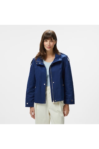Nautica Kadın Lacivert Regular Fit Dik Yaka Mont Düz 55j016t Lacivert
