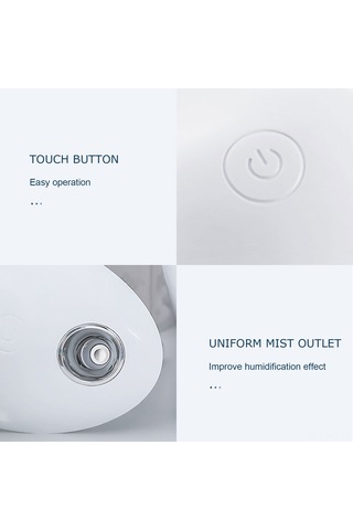 Wezone 800ml Üstten Doldurmalı Sessiz Nemlendirici: Renkli Işık, Ayarlanabilir Püskürtme Modları İle Yatak Odası/ofis İçin Kolay Kullanım