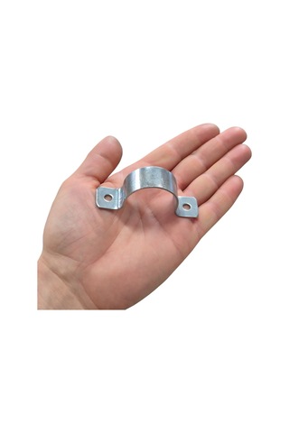 No:8 Çiftli Sac Kablo Kroşe 35mm Demir Köprü Metal Boru Tutma Bağlama Kelepçesi -5adet