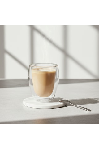Glass İn Love Çift Cidarlı Borosilikat Bardak - 350 Ml Şeffaf