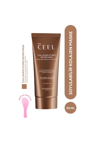 The Ceel Soyulabilen Kolajen Maske Glutatyon, Ceramide Np ve Yeşil Çay Özlü 50 ml