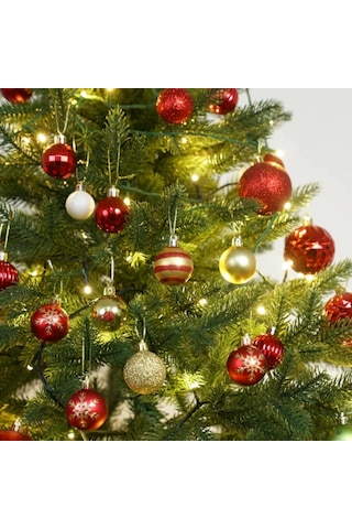 Suofeng 70 Adet 4cm Plastik Noel Topu - Hafif, Kırılmaz Noel Ağaç Dekorasyonu, Parlak Renkler, Ev Ve Ofis İçin Noel Süsleri