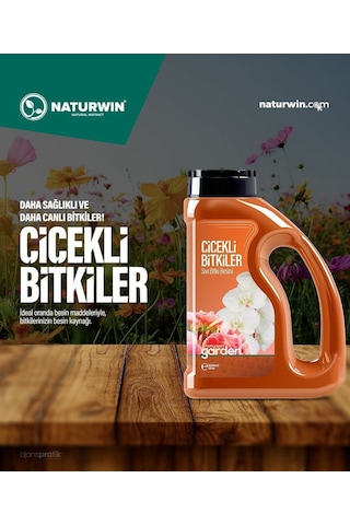 Naturwin Garden Çiçekli Bitkiler Bitki Besini Vitamin 600 ML