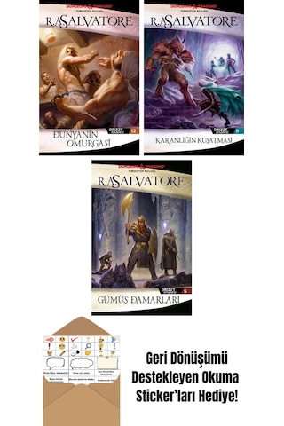 Dünyanın Omurgası Drizzt Efsanesi 12. Kitap + Karanlığın Kuşatması Drizzt Efsanesi 9. Kitap + Gümüş Damarları Drizzt Efsanesi 5. Kitap