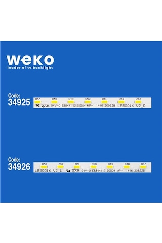 Sony Kdl-50w800b 50'' İnç 2 Adet Tv Led Bar Tvnizin İçindeki Led Barla Aynısı Olduğunu Görmeden Almayınız. Led Bar Ürünlerinde Paket Açıldığında İade Kabul Edilmemektedir.