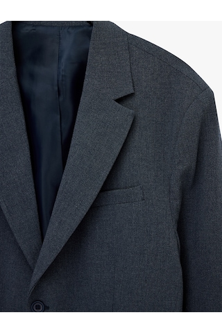 Koton Regular Fit Uzun Kollu Cepli Düğmeli Gömlek Yaka Blazer Ceket Lacivert 6sam50005nw