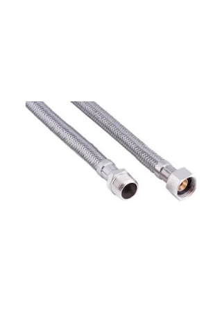 Nipelli Çelik Flex Bağlantı, 1/2"-3/4", 30 Cm, Erkek Dişi Dişli 1