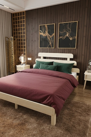 Lotus X Model Masif Ahşap Karyola Ve 2 Adet Komodin Kolay Kurulum Fırınlanmış İthal Sibirya Çamı 90x190 Yatak Uyumlu 2 Adet Komodin