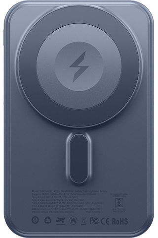 Amazingthing Thunder Go Akıllı Saat Şarj Özellikli Pd 22.5w Wireless Powerbank 15w 10000mah Mavi