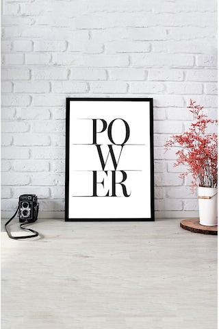 Tablo Çerçeve Görünümlü Ahşap Duvar Tablosu A4 21 X 29.7 Pür
