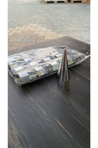 Sivri Mermi Bijon Kapağı Krom Renk Sökme Aparatlı 17mm